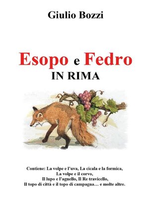 cover image of Esopo e Fedro in rima